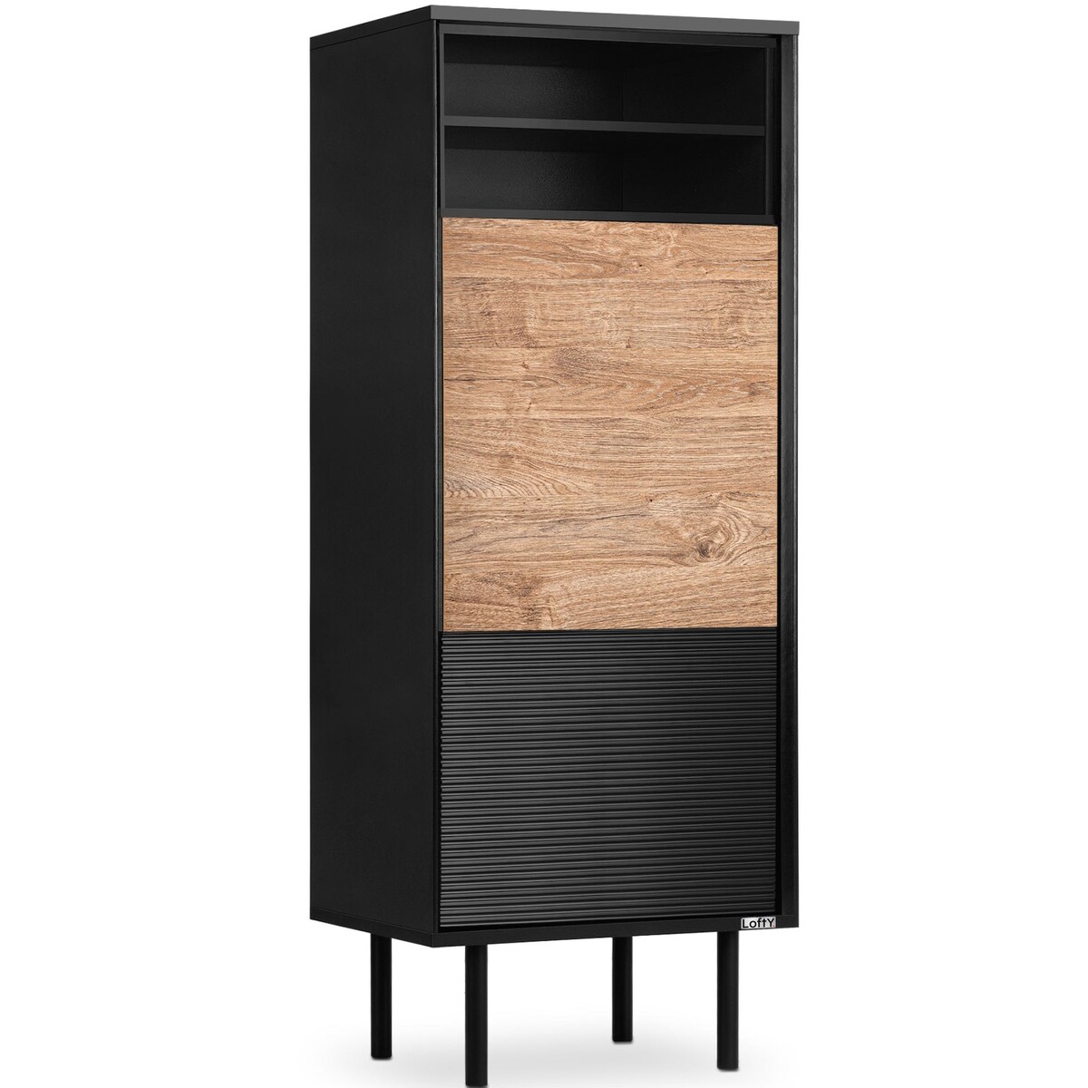 KONSIMO LOFTY Regał loft z ryflowaniem