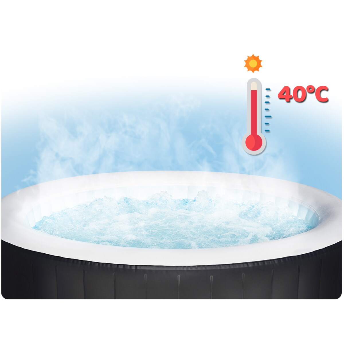 SPA ogrodowe dmuchane 4-osobowe hydromasaż Bestway 60001