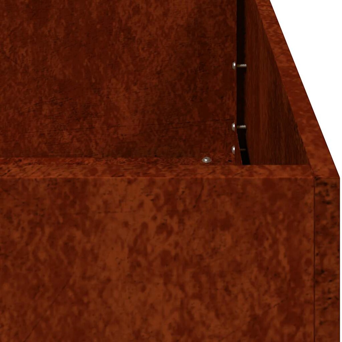 vidaXL Doniczka Rusty 40x40x80 cm Stal nierdzewna
