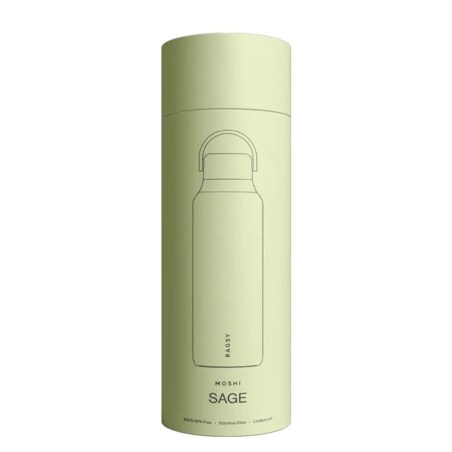 RAGSY MOSHI butelka termiczna z ceramicznym wnętrzem 600 ml, Sage
