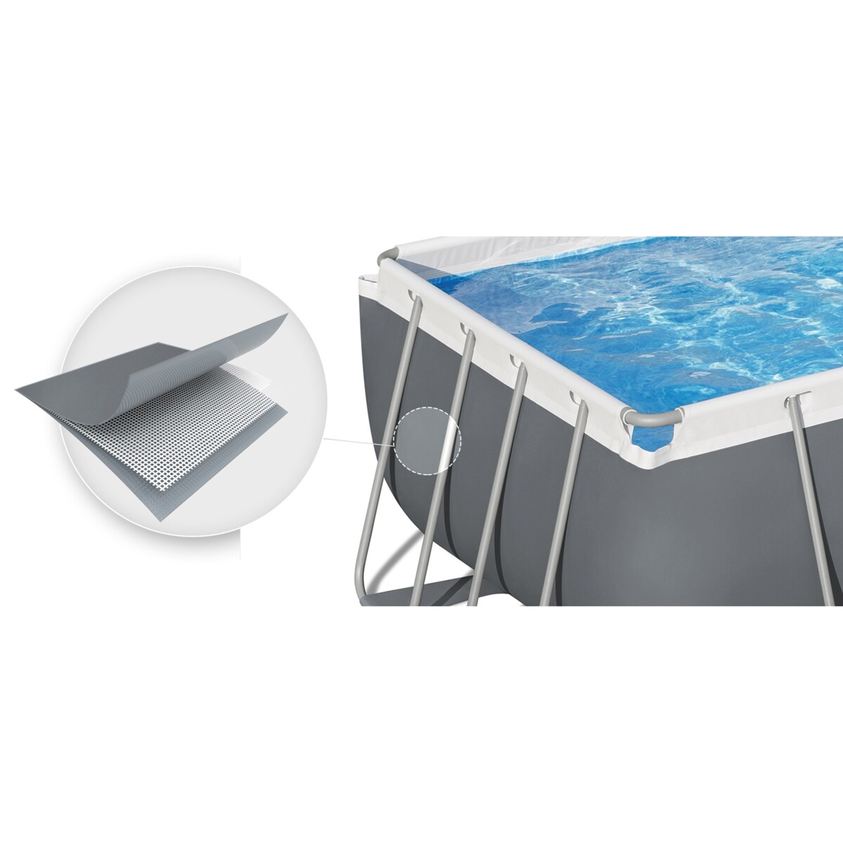 Basen stelażowy ogrodowy 549x274x122cm Bestway zestaw 18w1