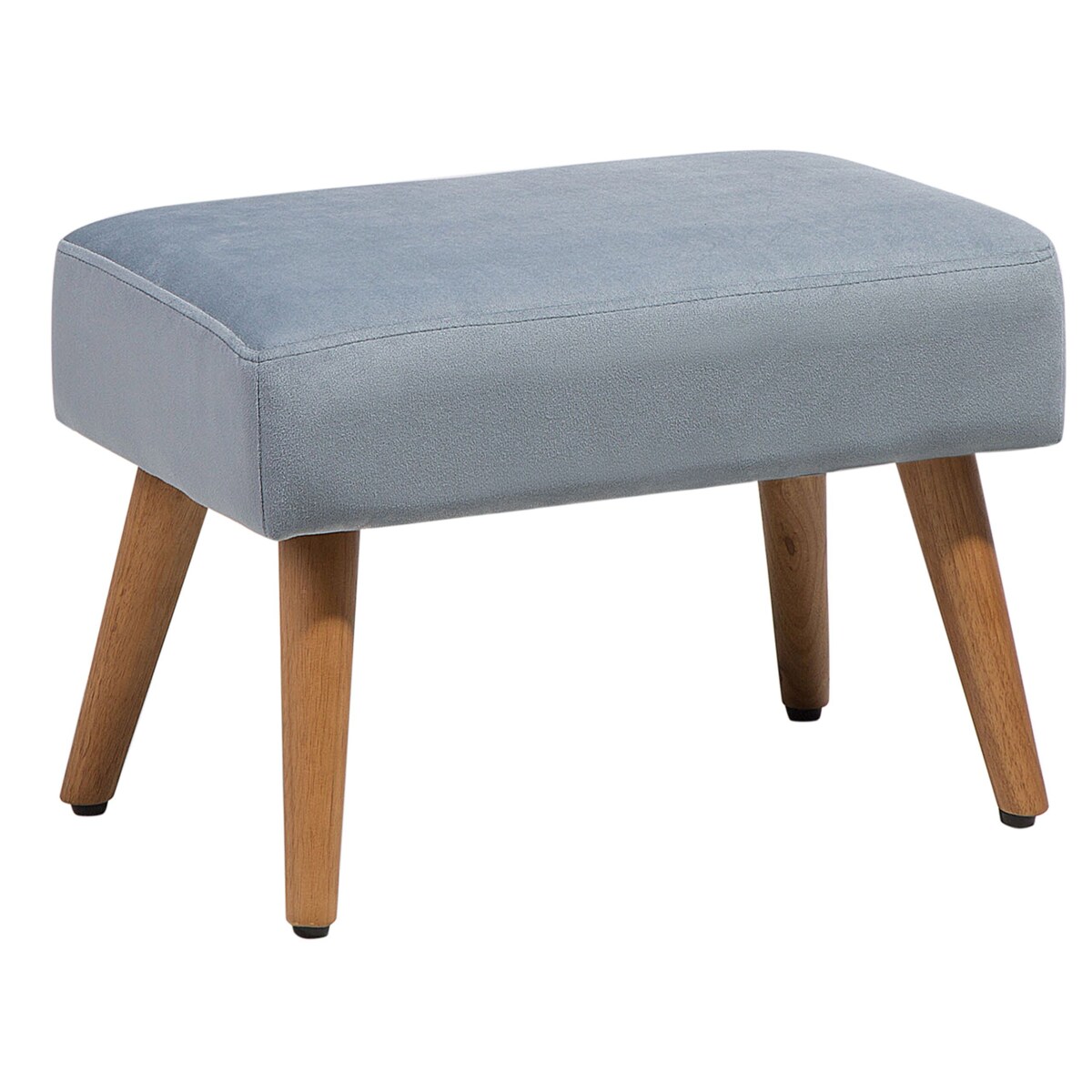 Stołek welurowy szary TAKOMA