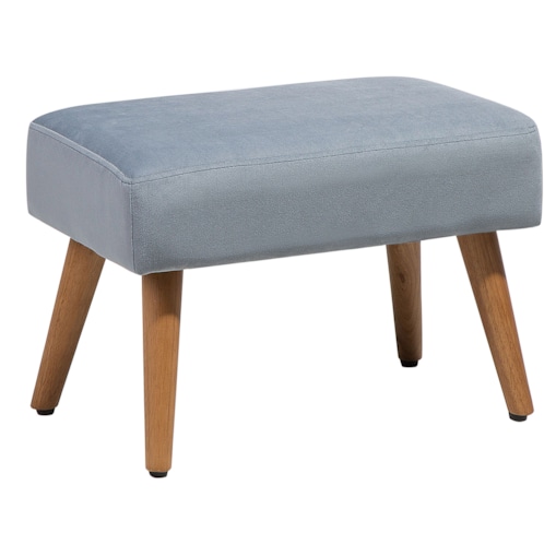 Stołek welurowy szary TAKOMA