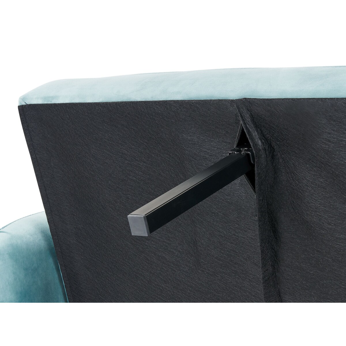 Sofa rozkładana welurowa jasnoniebieska VIMMERBY