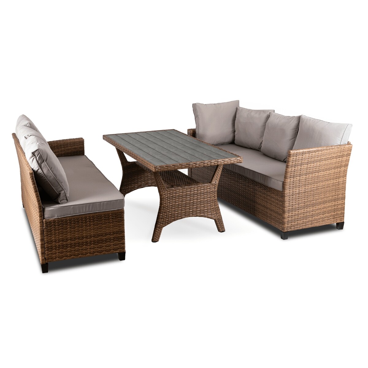 Narożnik Ogrodowy Zestaw Mebli Ława Stolik Na Taras Ogród Komplet COMODO