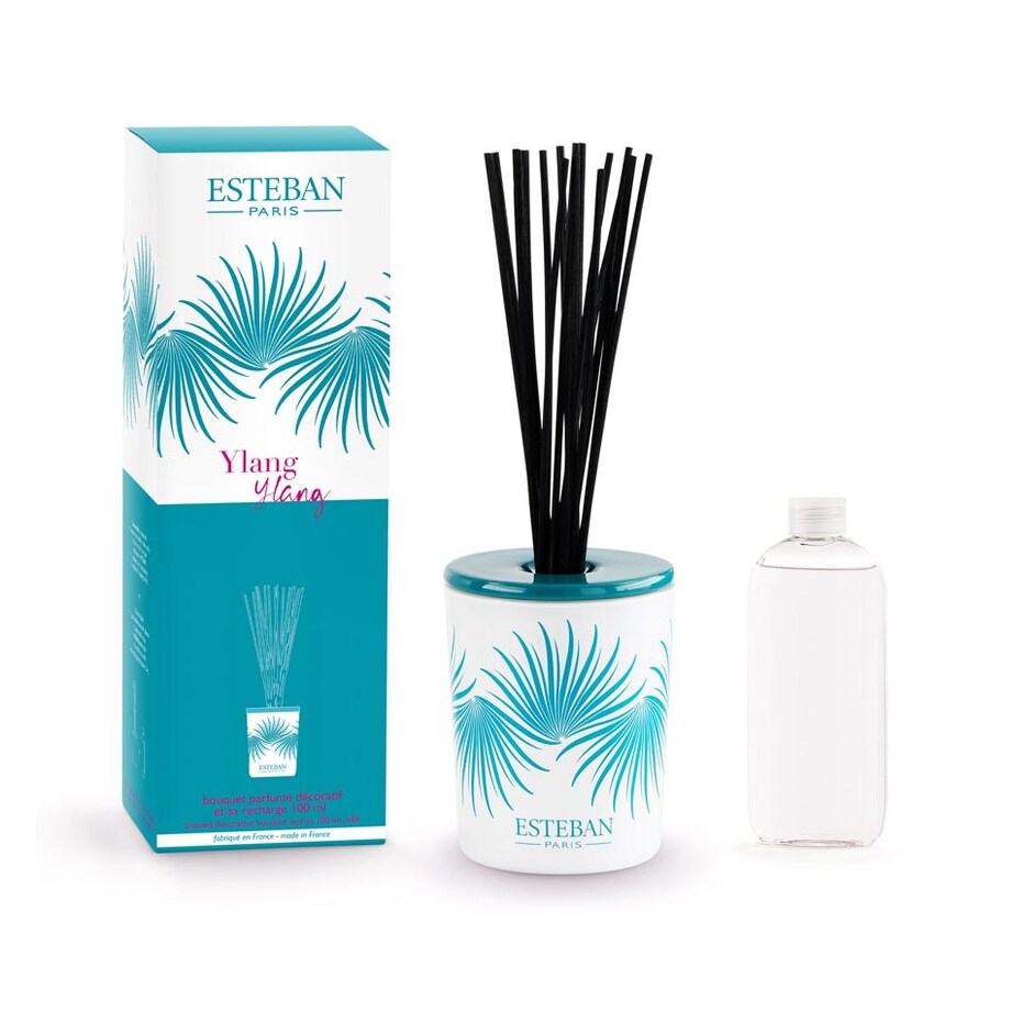 Dyfuzor zapachowy Ylang-Ylang + ceramiczna przykrywka, 100 ml, Esteban