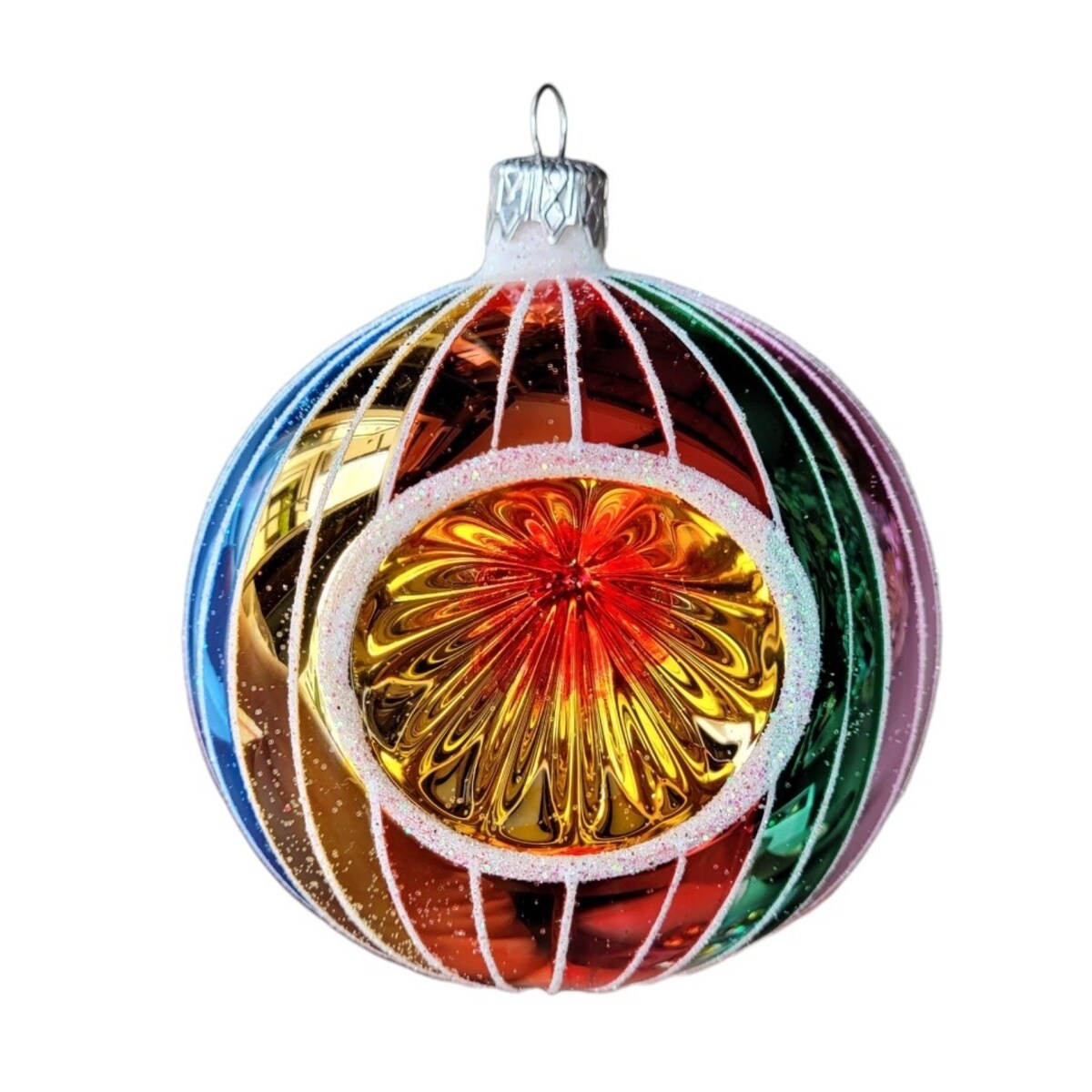 Bombka szklana komplet 4 szt. Ø 10 cm LUMEN