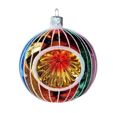 Bombka szklana komplet 4 szt. Ø 10 cm LUMEN