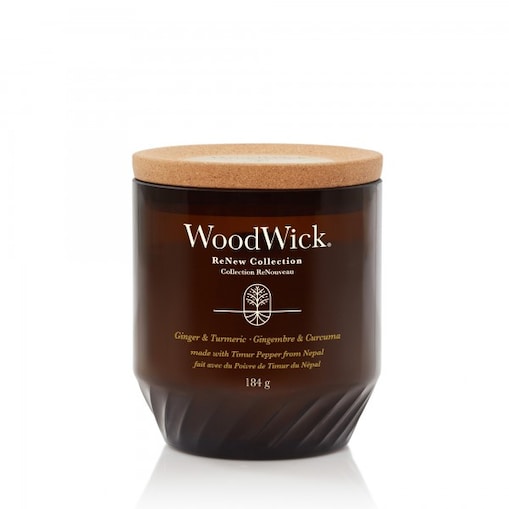 WoodWick świeca średnia GINGER & TUMERIC