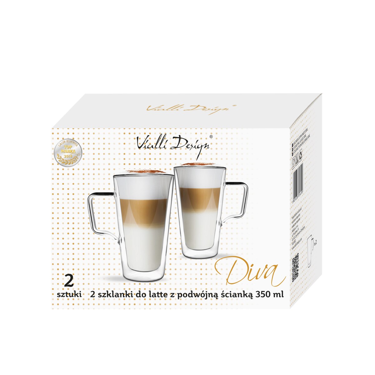 Komplet 2 szklanek do latte 350ml Diva 6490