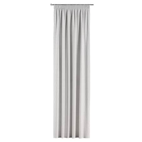 Zasłona na taśmie marszczącej 1 szt. 130x245 beżowe trójkąty na kremowo-białym tle