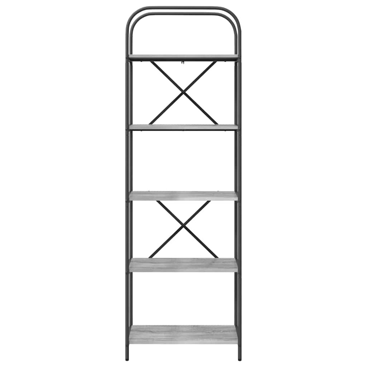 vidaXL Półka na książki Szary dąb sonoma 60 x 30 x 183 cm