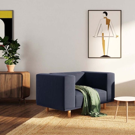 Kukumo fotel Granatowy