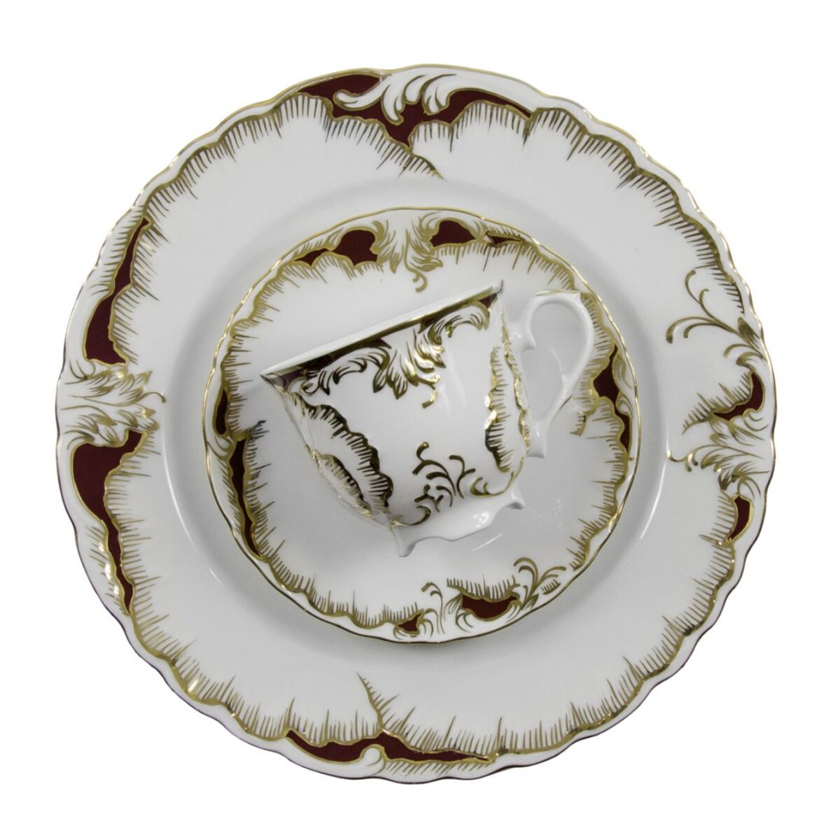 Garnitur do kawy dla 6 osób 18 el. Rococo Purpura 0040