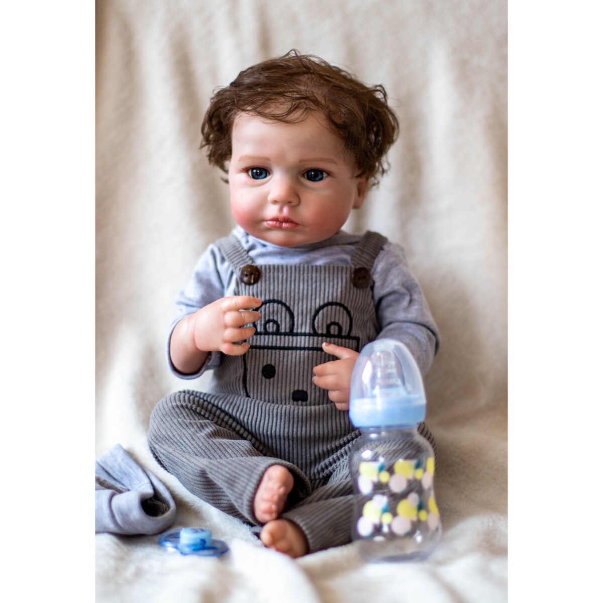 Lalka BOBAS Lalki reborn jak prawdziwe dziecko LALA Chłopak winylowa DOLL