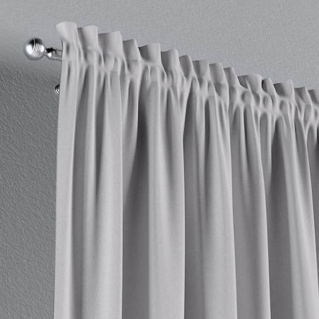 Zasłona na kanale z grzywką 1 szt. 130x260 szary