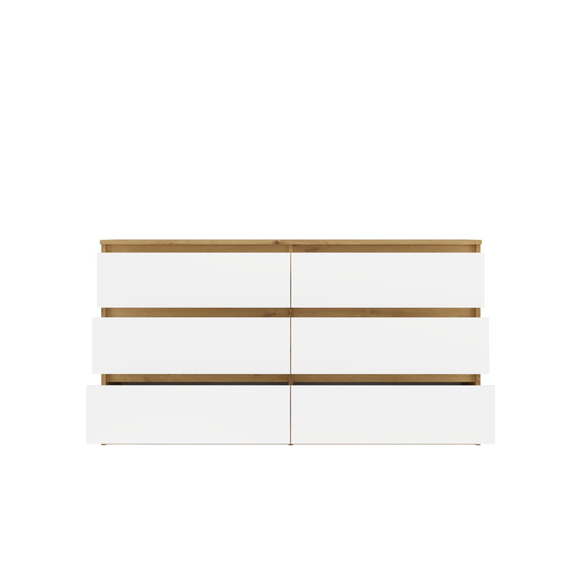 Komoda Malwa M6 120 DĄB ARTISAN BIAŁY