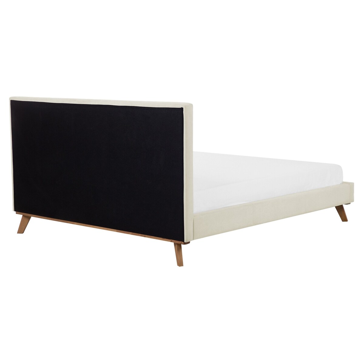 Łóżko tapicerowane 160 x 200 cm beżowe TALENCE