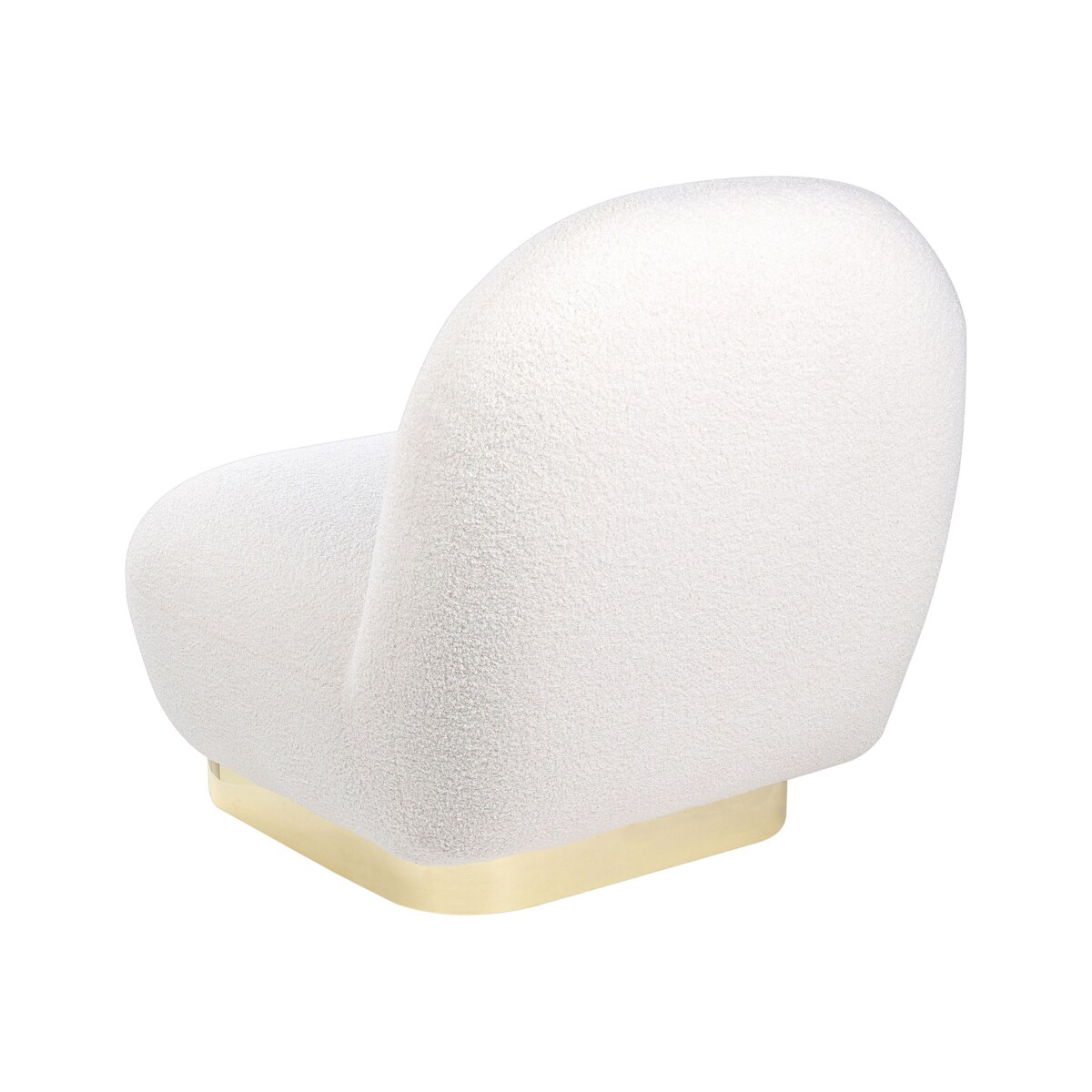 Fotel boucle biały LOVIISA