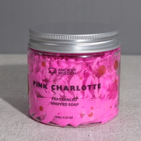 AWGIFTS Puszyste Kremowe Mydło 120g Pink Charlotte DOMOWE SPA do kąpieli