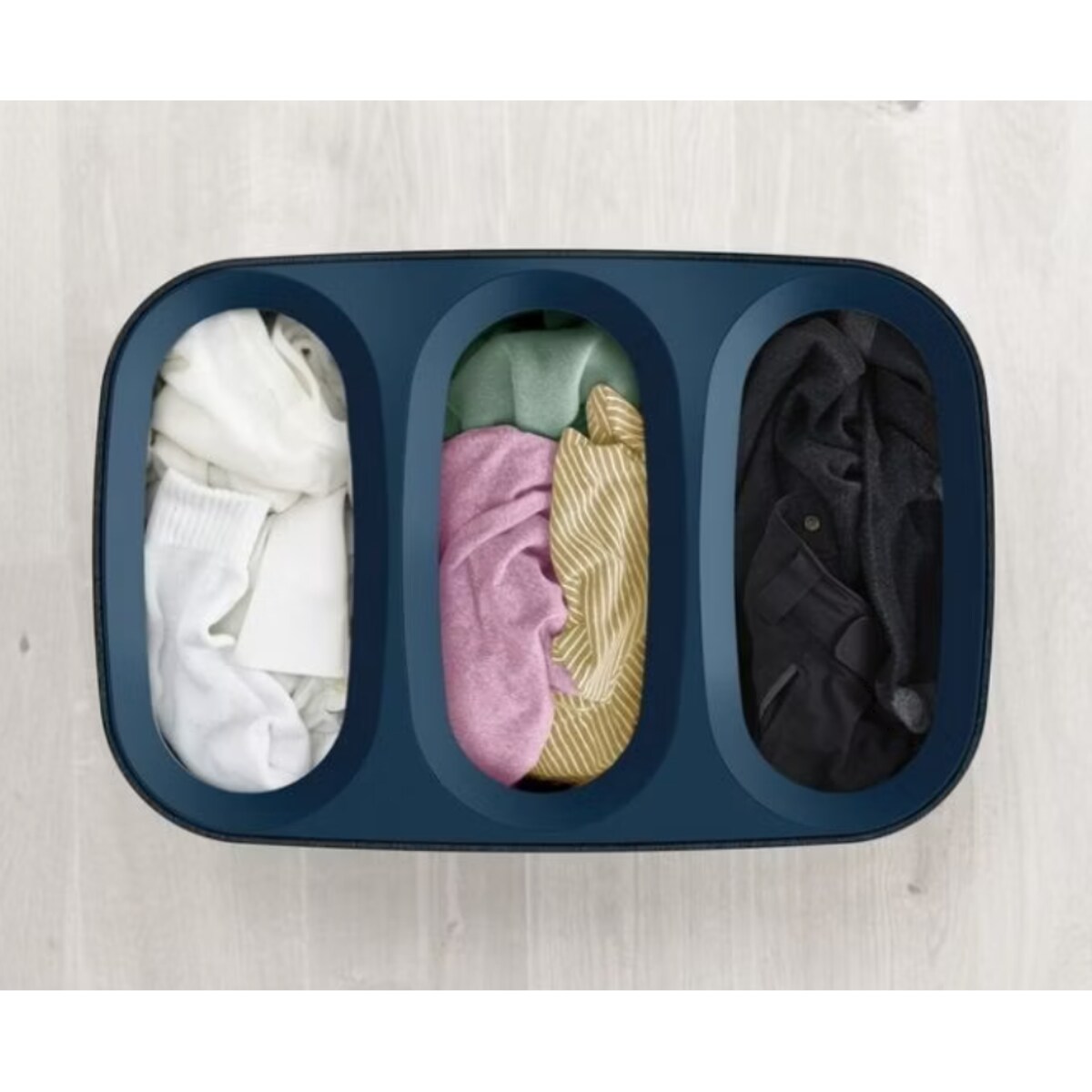 Kosz na pranie czarny Tota Trio, 90 l, Joseph Joseph