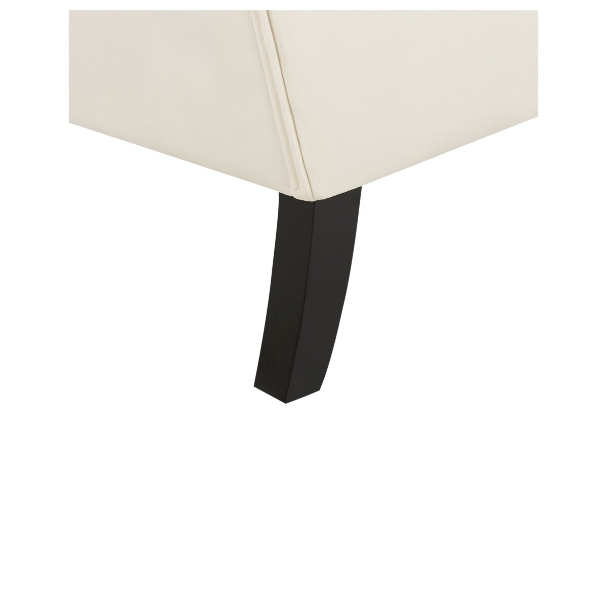 Fotel uszak welurowy złamana biel ALTA