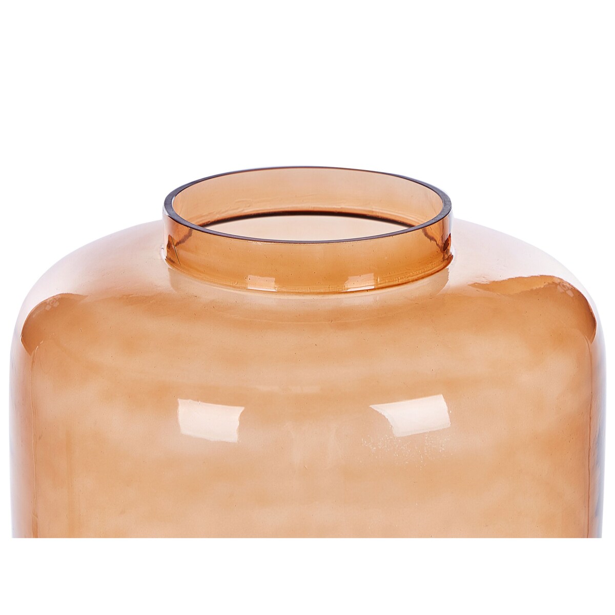 Wazon na kwiaty szklany 41 cm pomarańczowy MIRCHI