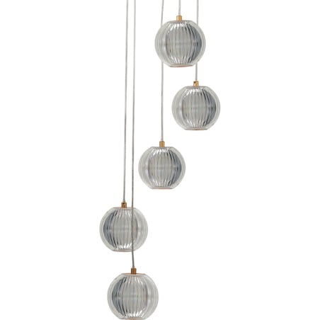 Lampa sufitowa wisząca Light Prestige Brillant złoty LED CCT 3000K/4000K/6000K (regulowana) 1 szt.