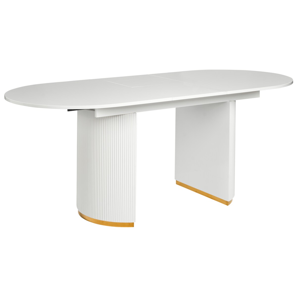 Stół do jadalni rozkładany DULVERTON Biały 160/200 cm 90 cm
