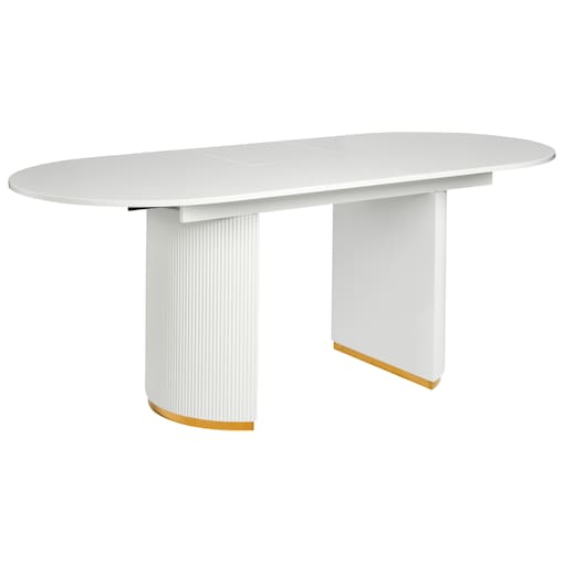 Stół do jadalni rozkładany DULVERTON Biały 160/200 cm 90 cm
