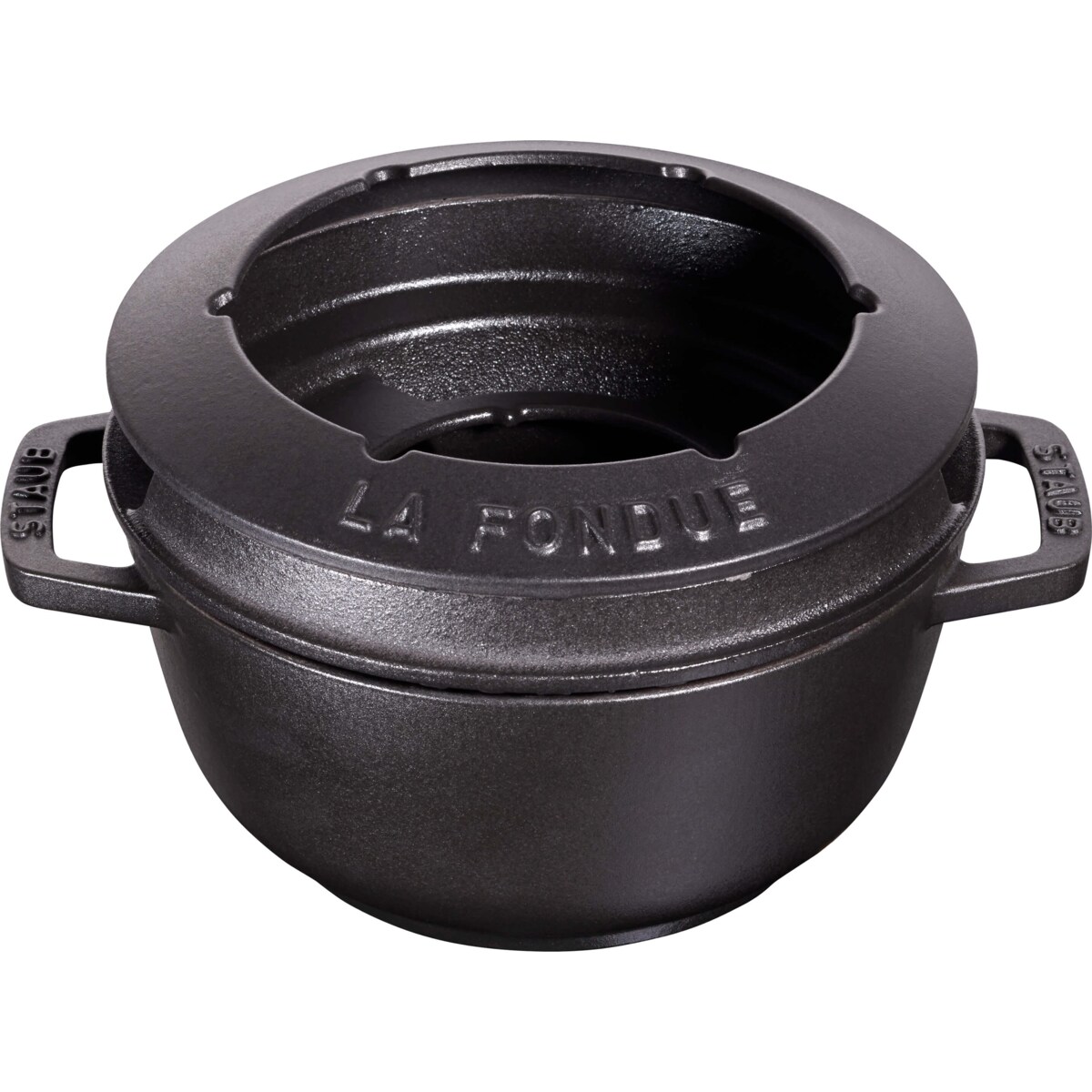 Zestaw do fondue Staub - 18 cm, Czarny