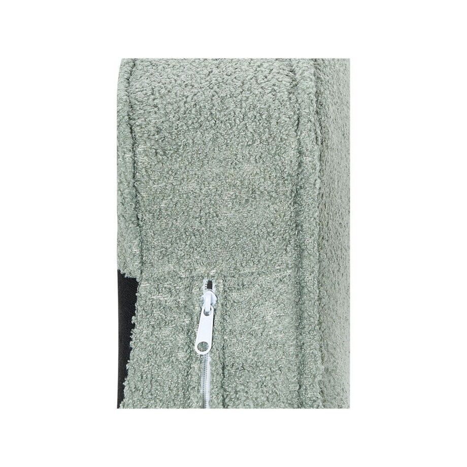 Szezlong boucle prawostronny zielony ALLIER