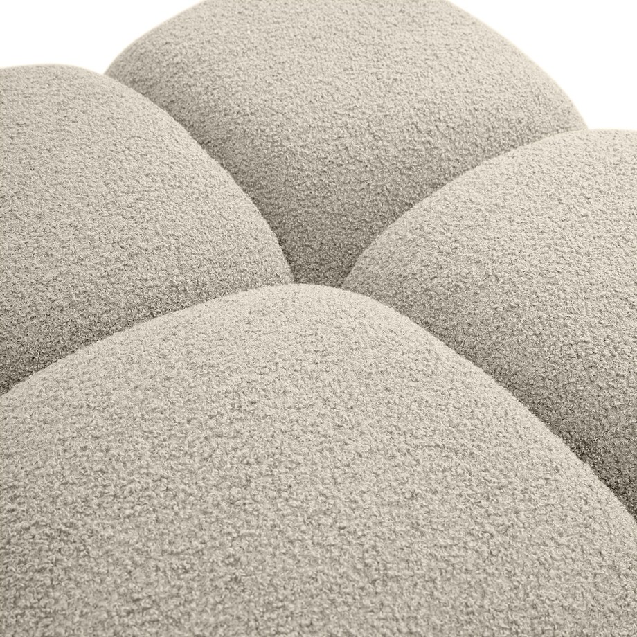 Pufa poczwórna PALIA - II bouclé 43,5x72x72 beżowa