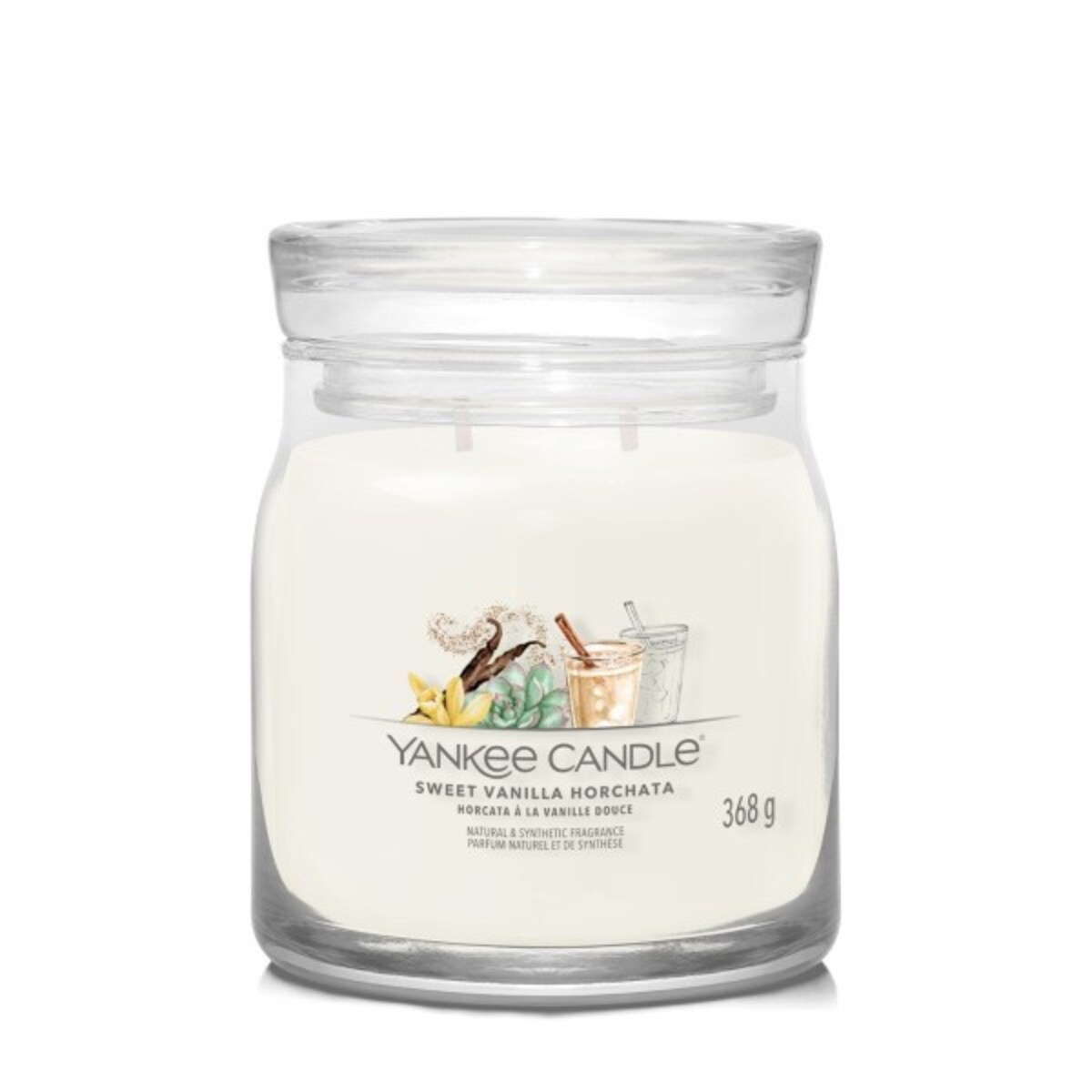 YC SIG.– Świeca średnia SWEET VANILLA HORCHATA