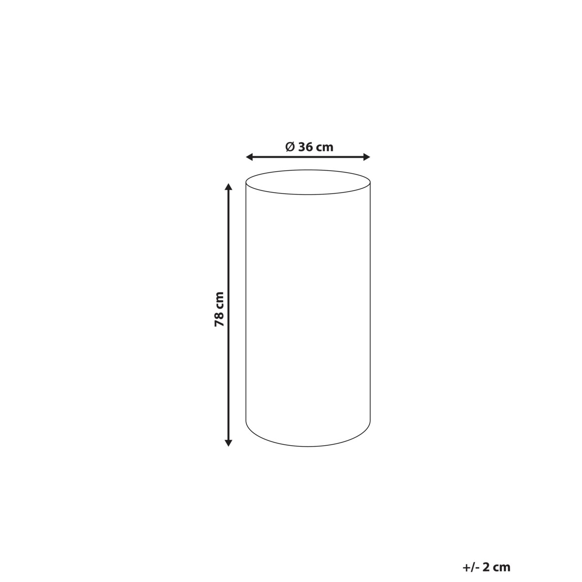 Lampa ogrodowa podłogowa LED PIEDRA 78 cm Z pilotem Biały