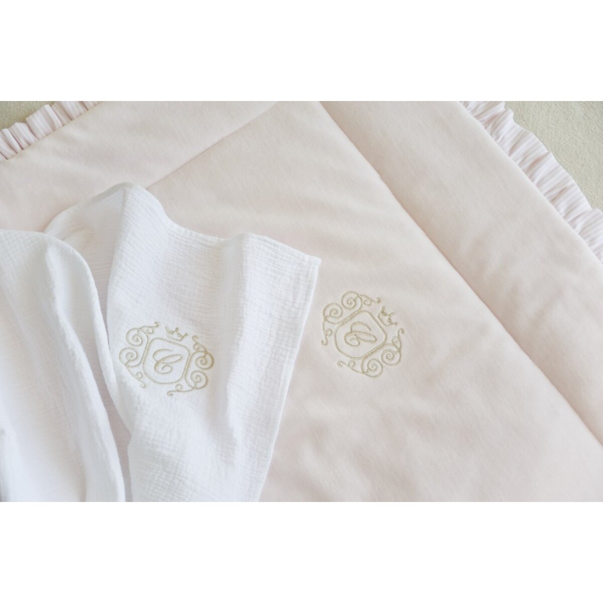 Otulacz Golden Chic biały