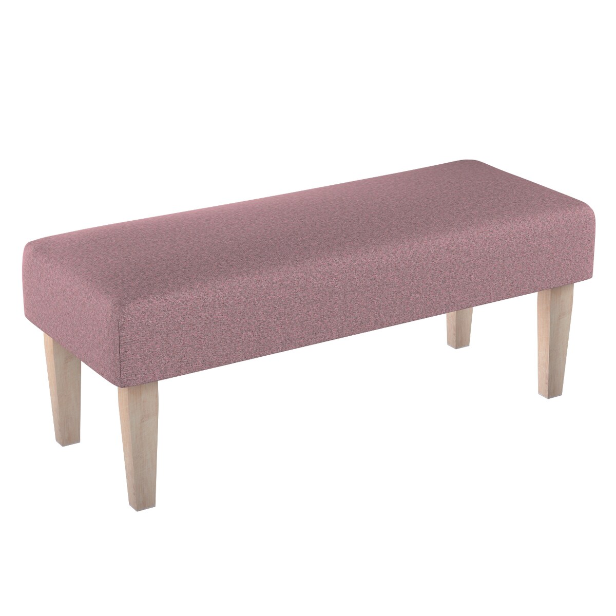 Ławka, różowy z czarną nitką, 100 x 40 x 40 cm, Amsterdam