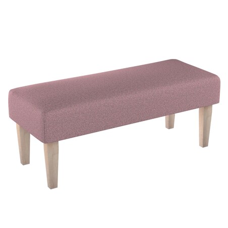 Ławka, różowy z czarną nitką, 100 x 40 x 40 cm, Amsterdam