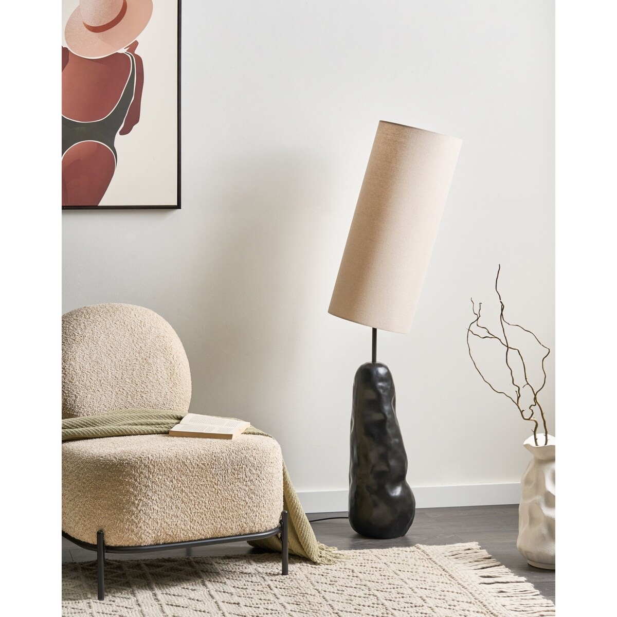 Lampa podłogowa SELB Ceramika Czarny