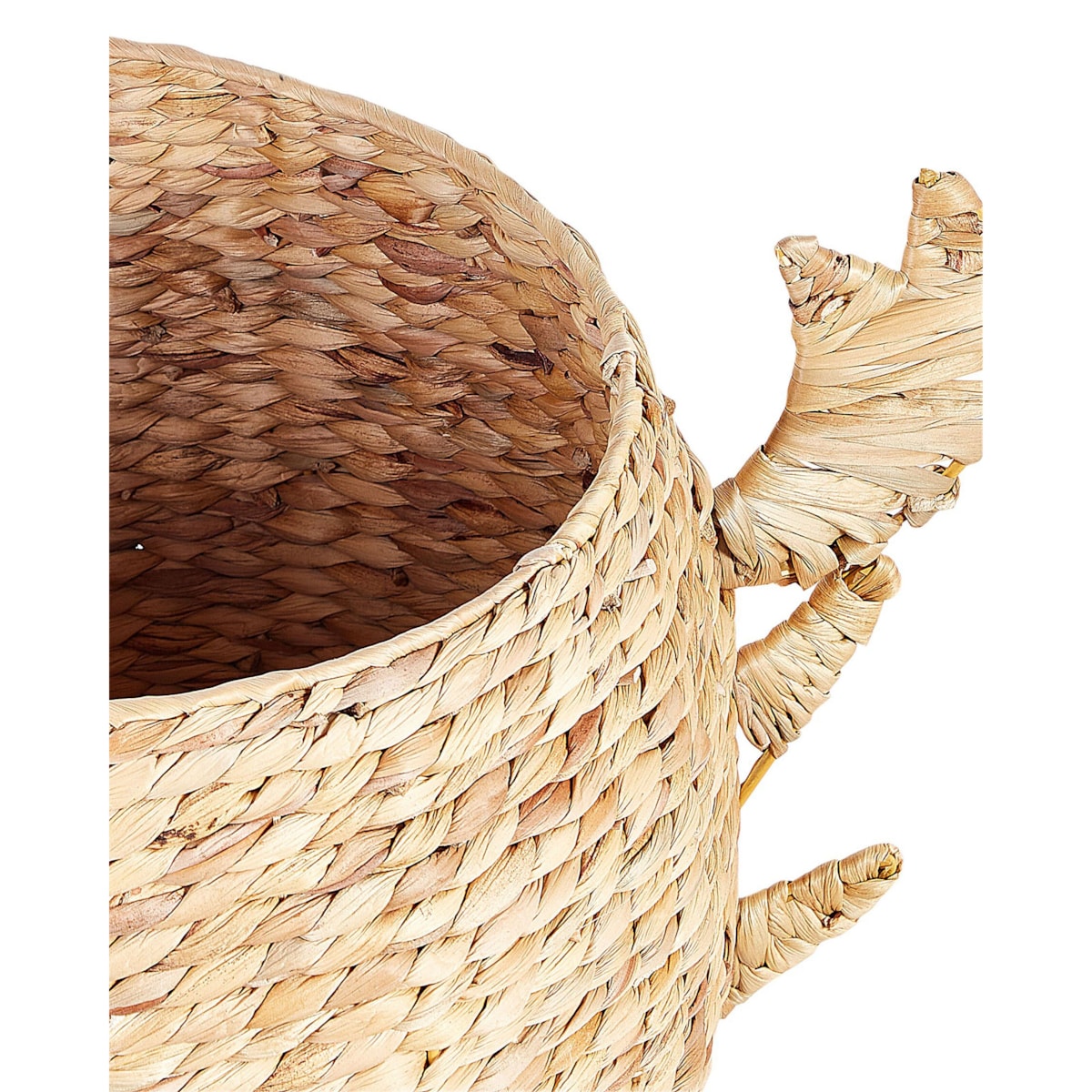 Kosz pleciony krab z hiacyntu wodnego naturalny KAKAMAS