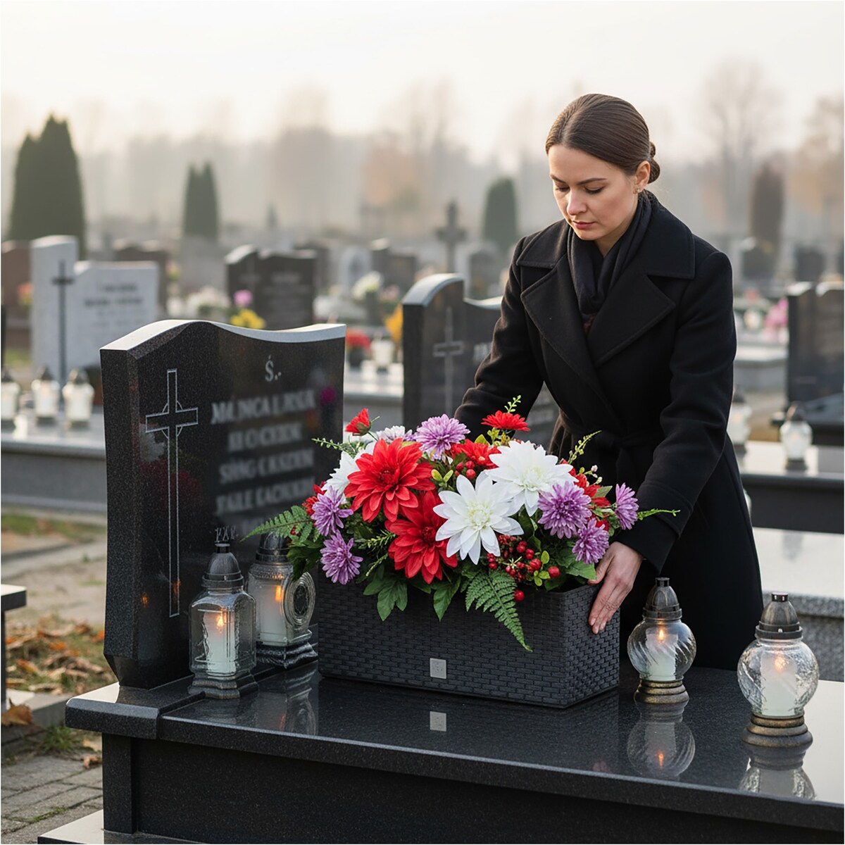 Donica Na Cmentarz Doniczka Korytko Ratanowe Na Wszystkich Świętych Rato Case 17L