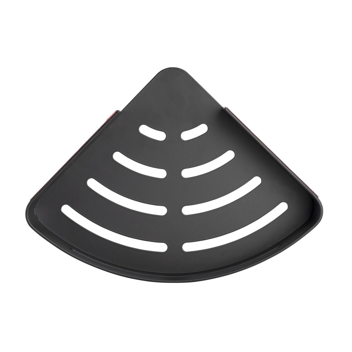 Narożna aluminiowa półka łazienkowa BIVIO, montaż bez wiercenia