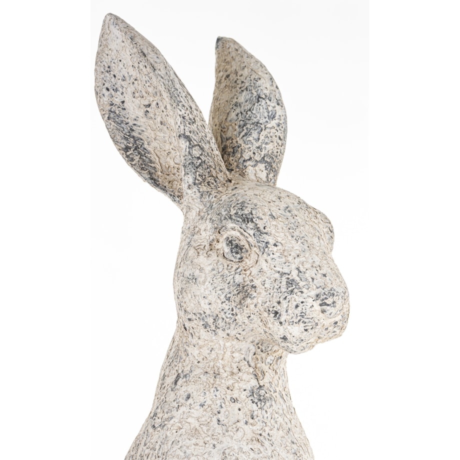 Dekoracja - szary siedzący królik 53x27x20 cm SZAREK-3