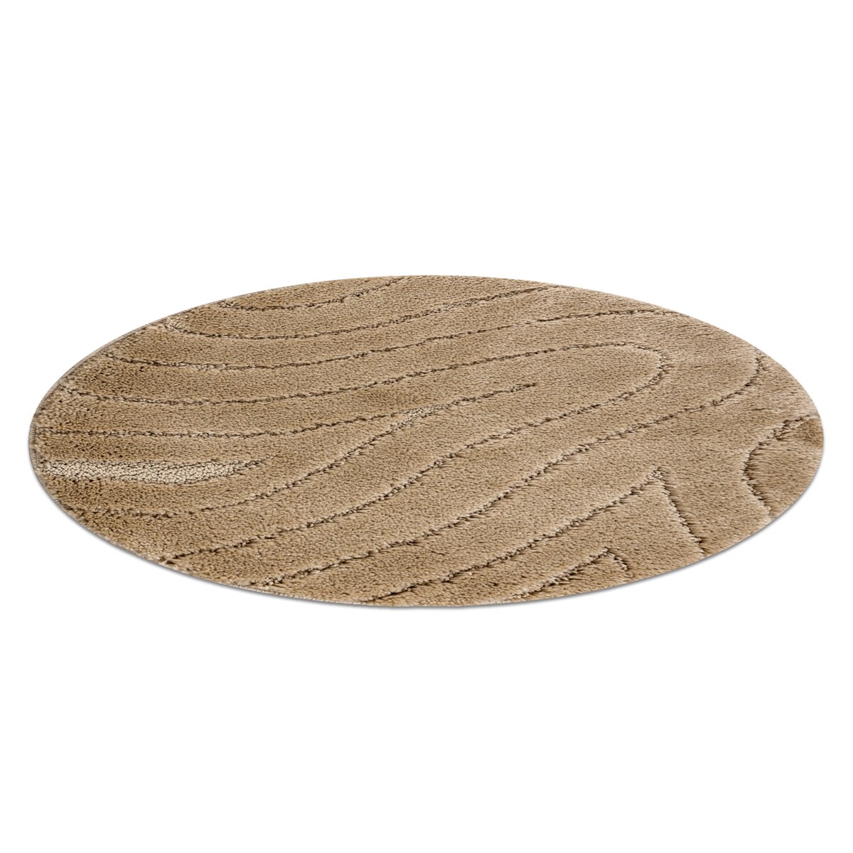 Dywan łazienkowy SUPREME koło WAVES fale, koło 100 cm