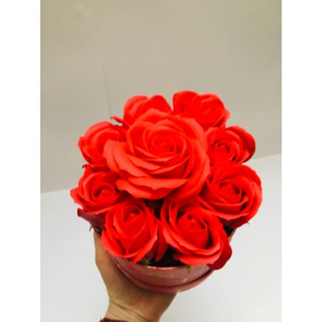 FLOWER BOX pudełko KWIATY Z MYDŁA płatki do kąpieli pachną na prezent róża