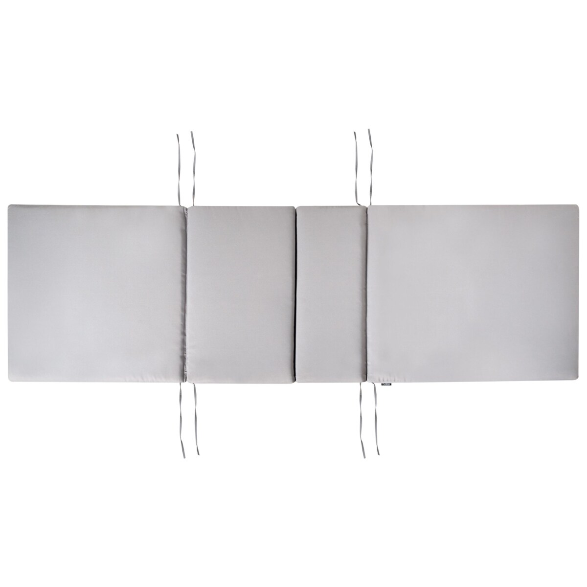 Leżak ogrodowy z poduszką AMANTEA PREMIUM Drewno akacjowe Jasnoszary