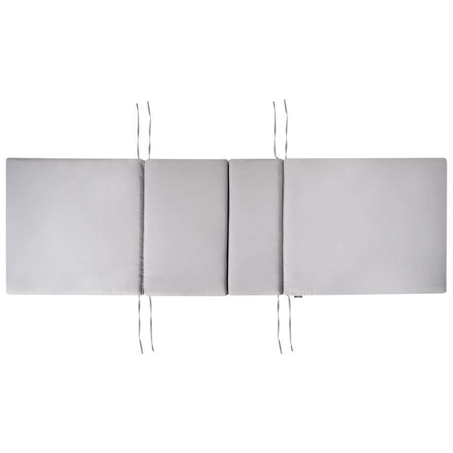 Leżak ogrodowy z poduszką AMANTEA PREMIUM Drewno akacjowe Jasnoszary