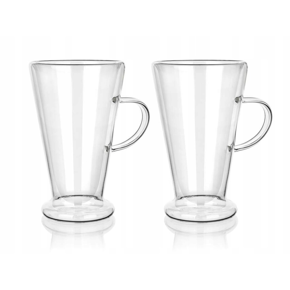 2x SZKLANKA KUBEK termiczna 400 ml podwójna ścianka na kawę herbatę latte