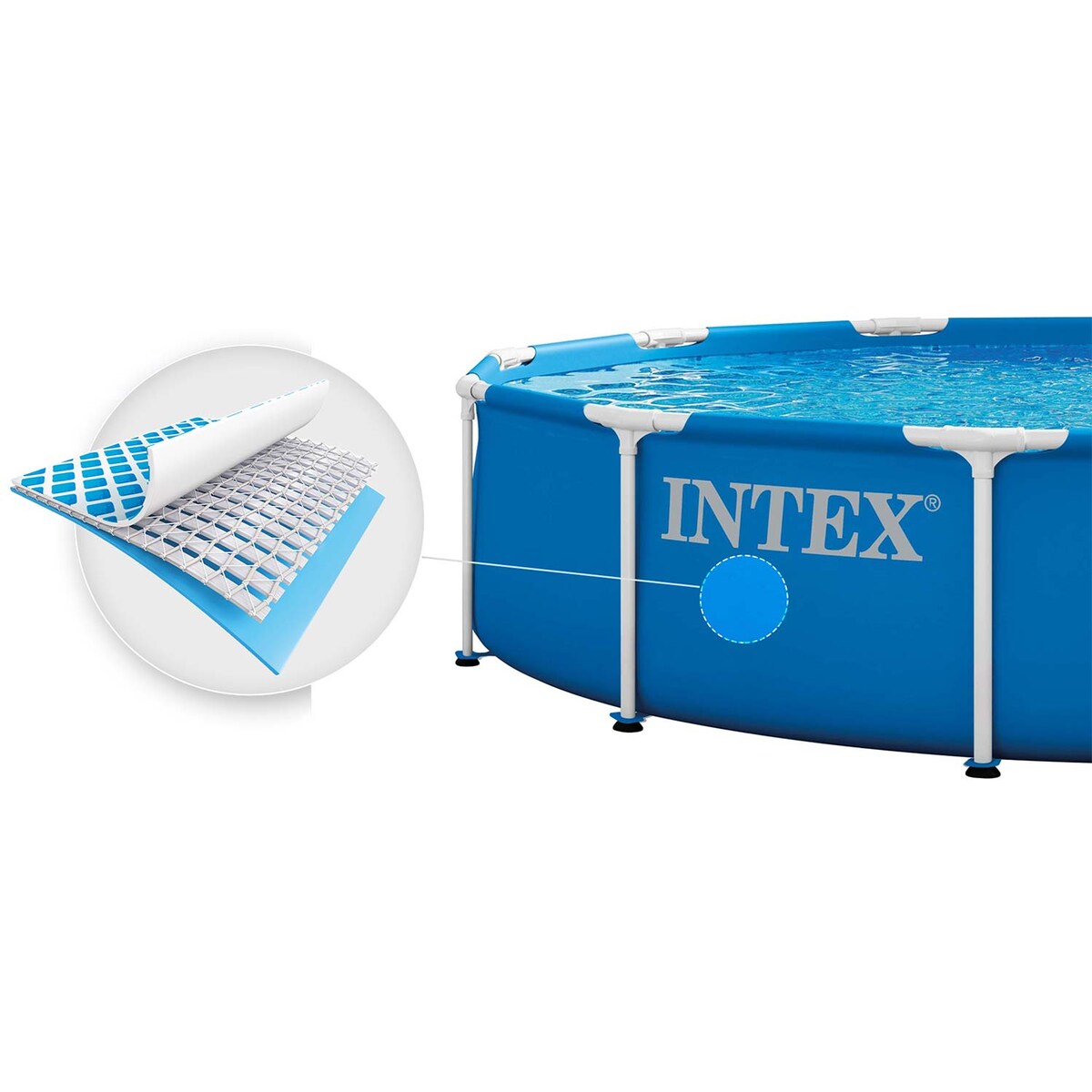 Basen ogrodowy stelażowy Intex 28210ND okrągły 366x76 cm model 2026
