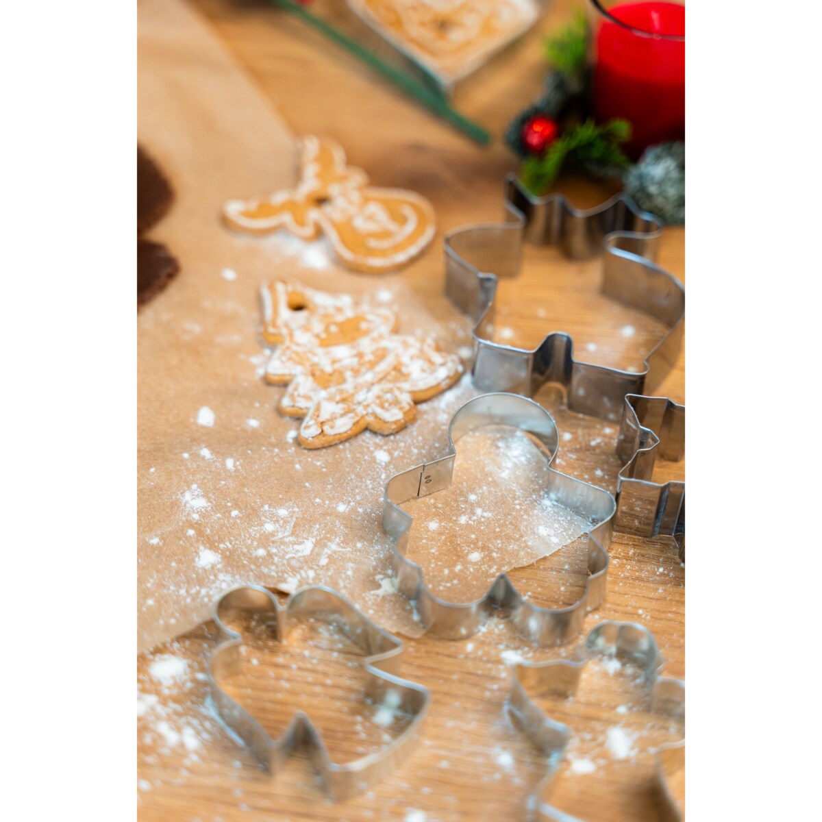 Zestaw foremek do wykrawania ciasta, anioł, 4 sztuki